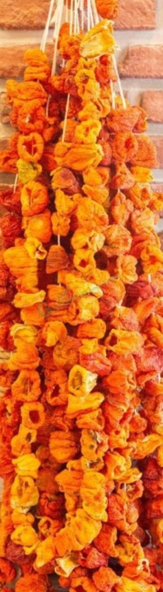 TATLI DOLMALIK BİBER KURUTMA 1 DİZİ (50 ADET)